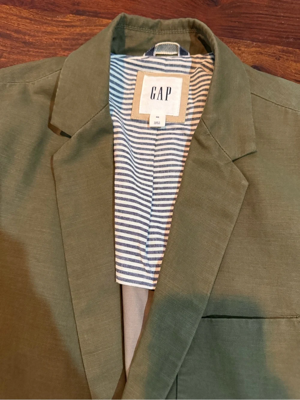 GAP Men’s Army Green Casual Blazer Jacket
